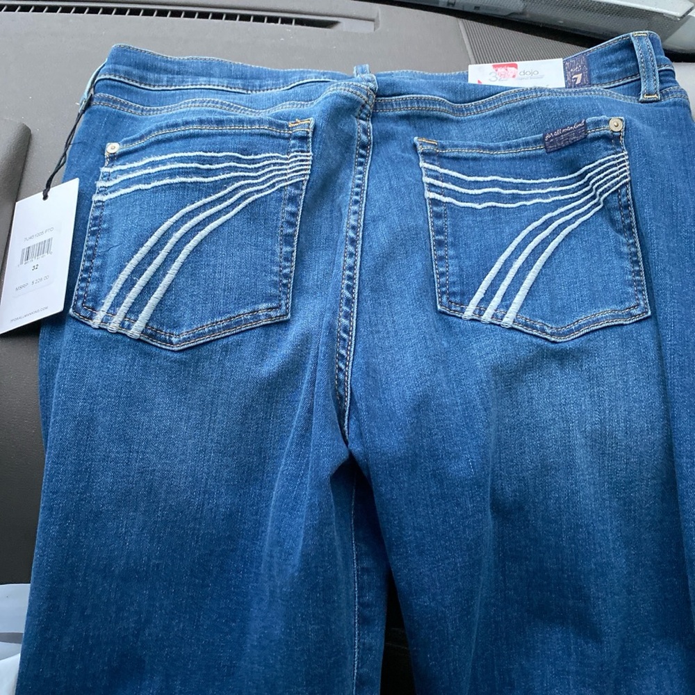 7 For All Mankind Women's Boot Cut Jeans - Blue NWOT